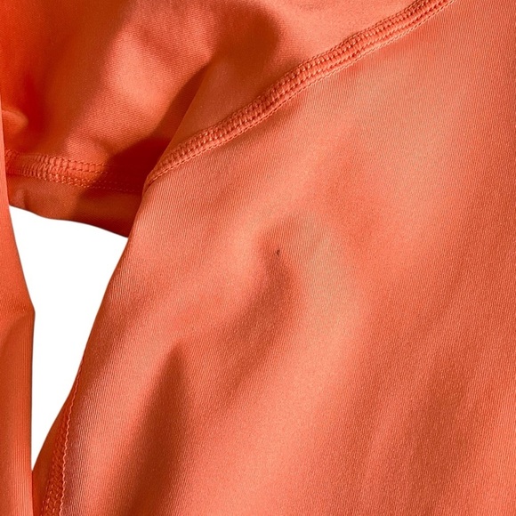 Kona Sol Cropped Long Sleeve Rash Guard Coral Peach Color Size Large - Picture 5 of 9
